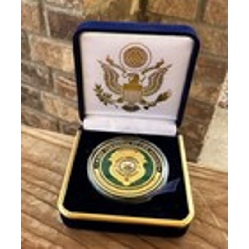 Department of Energy (DOE) Challenge Coin With Blue Velvet Case. Fast Shipping!