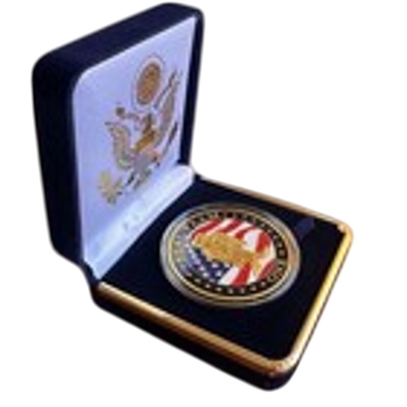 Department of Energy (DOE) Challenge Coin With Blue Velvet Case. Fast Shipping!