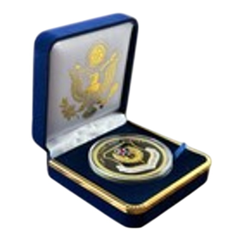 Department of Energy (DOE) Challenge Coin With Blue Velvet Case. Fast Shipping!