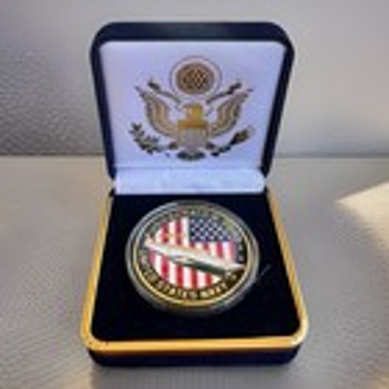 Department of Energy (DOE) Challenge Coin With Blue Velvet Case. Fast Shipping!