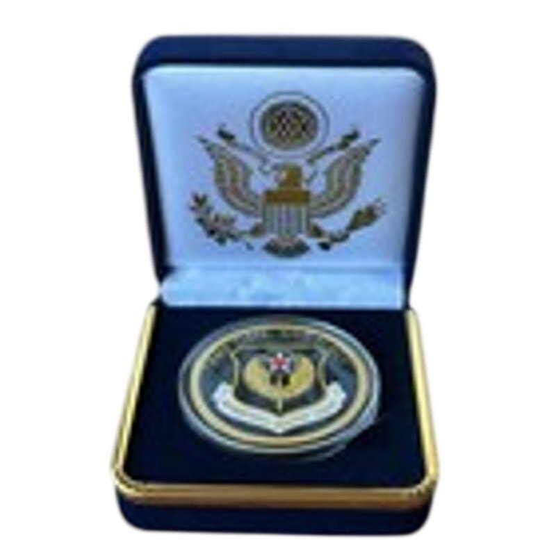 Department of Energy (DOE) Challenge Coin With Blue Velvet Case. Fast Shipping!