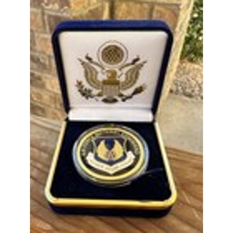 Department of Energy (DOE) Challenge Coin With Blue Velvet Case. Fast Shipping!