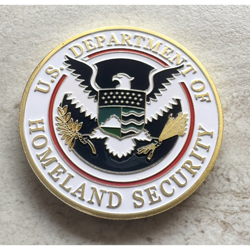 US Department Of Home land Security Challenge Coin With Special Velvet Case