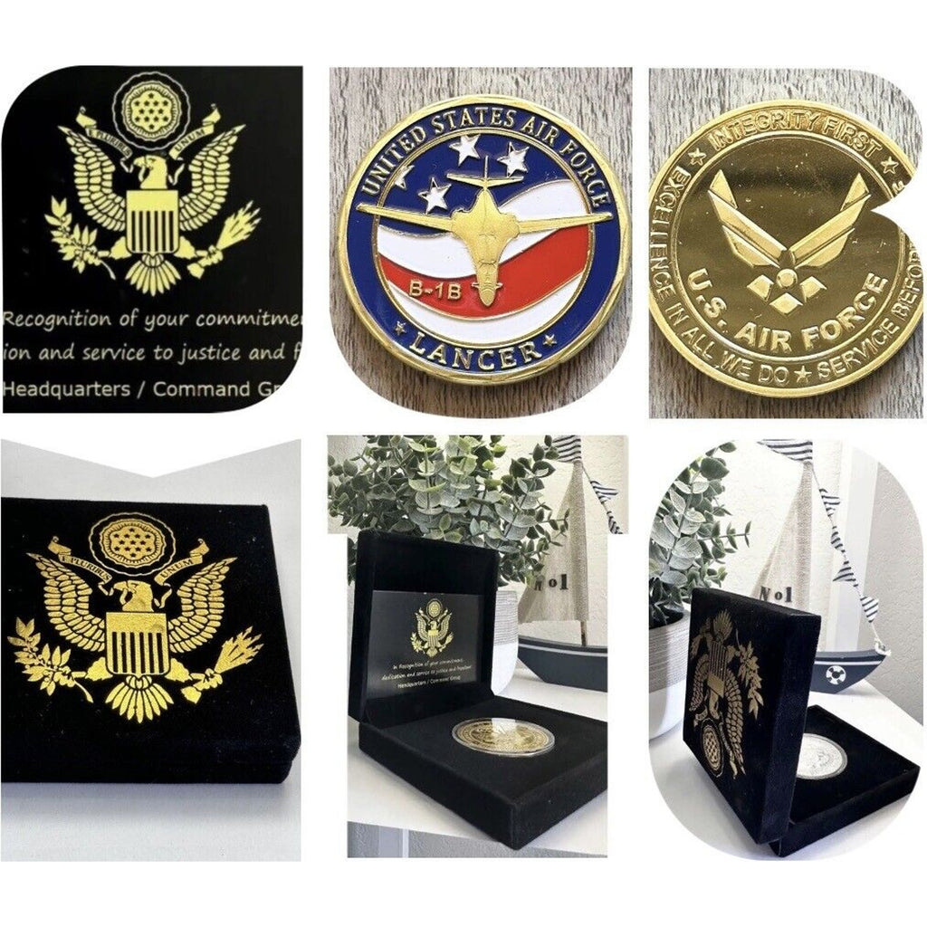 U S AIR FORCE B-1B Lancer Challenge Coin USA AF