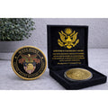 Challenge Coin West Point Duty Honor Country Coin. w/ Retirement Award