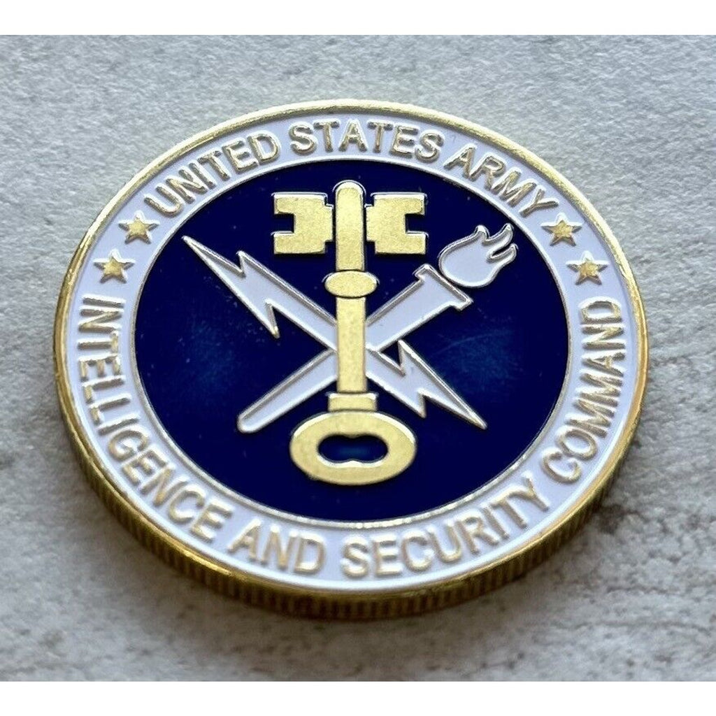 US ARMY INTELLIGENCE AND SECURITY COMMAND Challenge Coin W Special Army Case