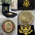 Navy Police Officer Agent MP Law Enforcement Coin USN W/ Retirement Award
