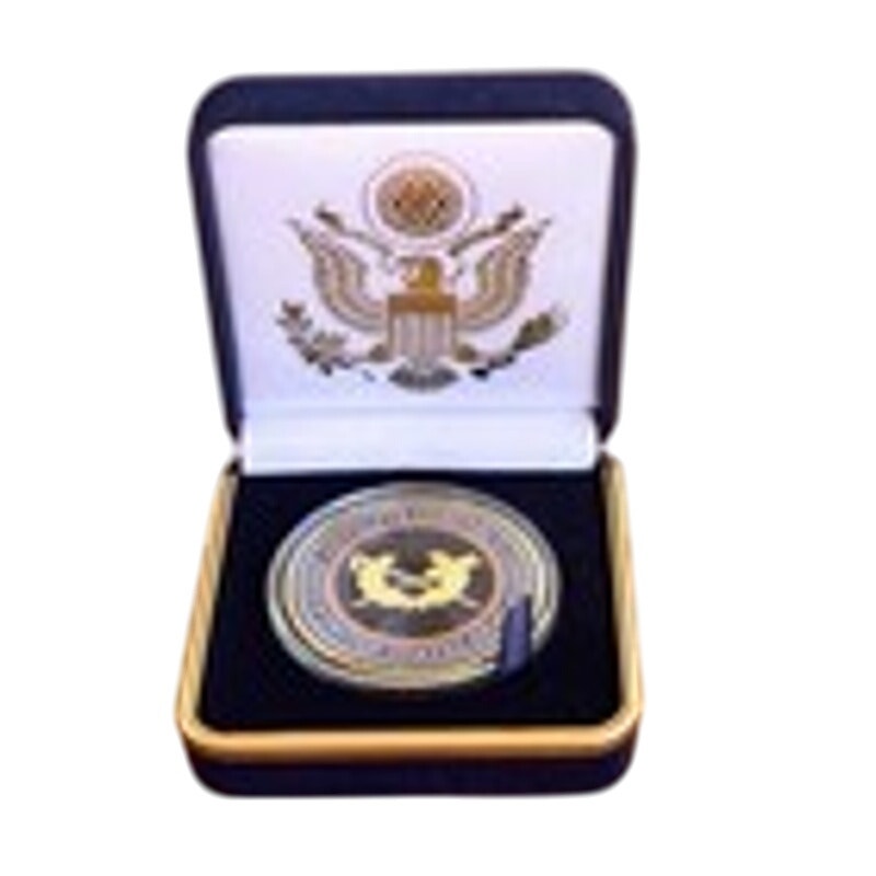 Department of Energy (DOE) Challenge Coin With Blue Velvet Case. Fast Shipping!