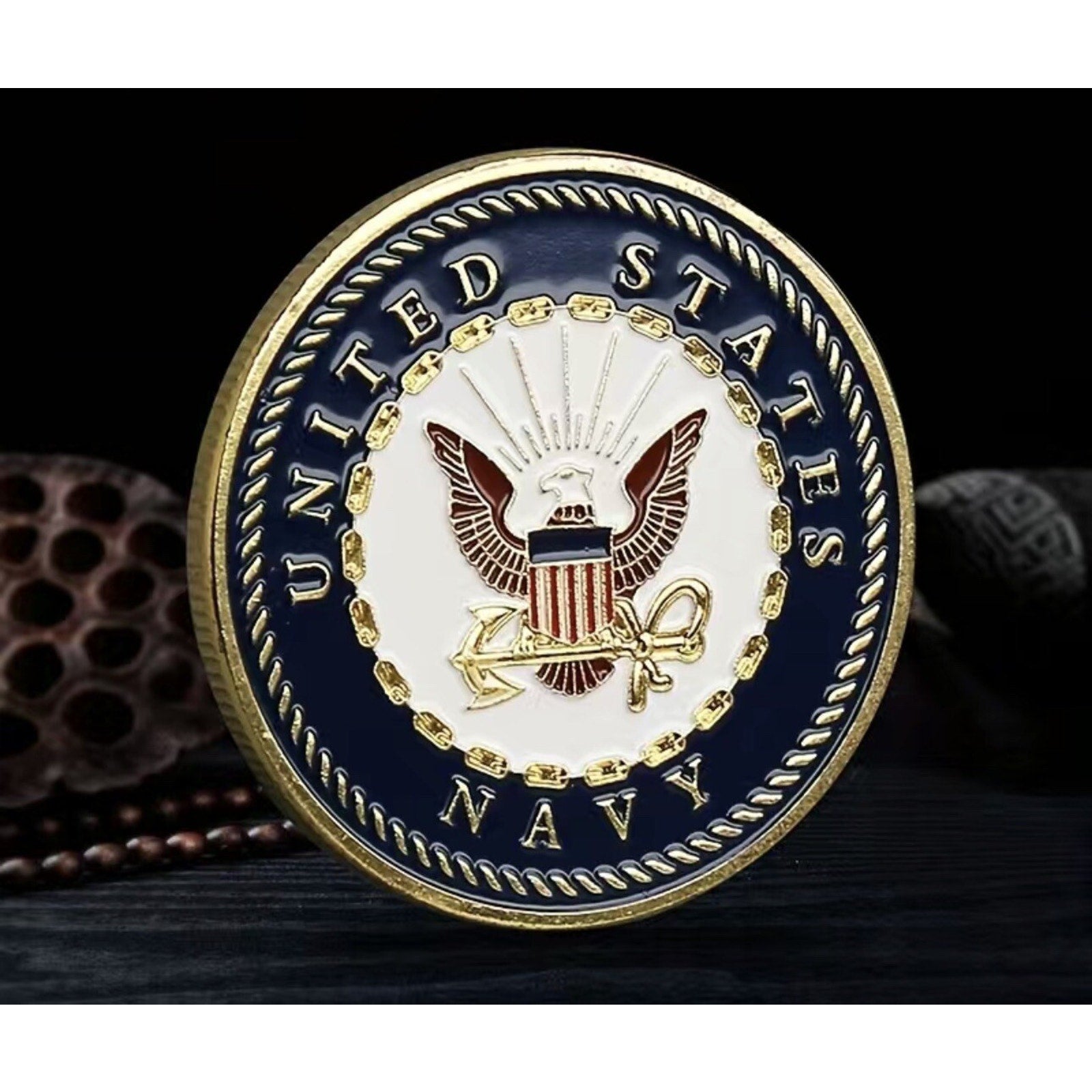 US Navy Put on the Full Armor of God Coin Defend The Faith W/ Retirement Award