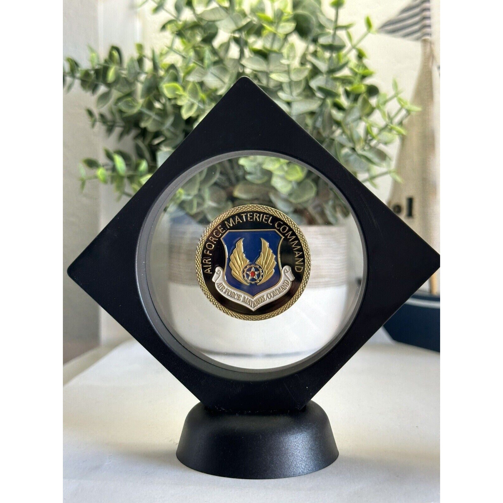 USAF AIR FORCE MATERIEL COMMAND Challenge Coin Wings