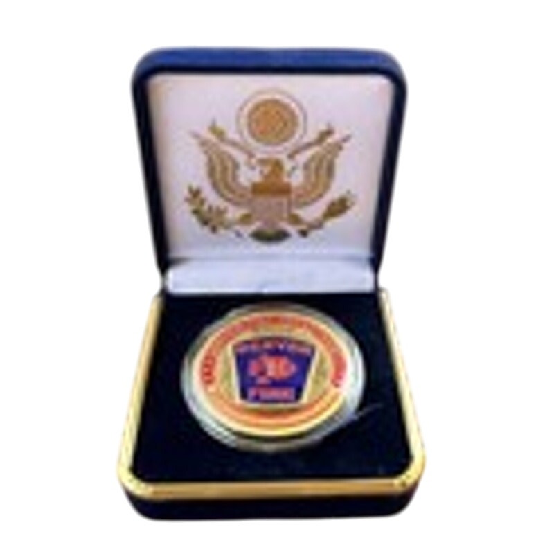 Department of Energy (DOE) Challenge Coin With Blue Velvet Case. Fast Shipping!