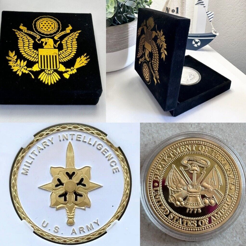US Army MILITARY INTELLIGENCE DoD DIA Challenge Coin Intell Special Agent