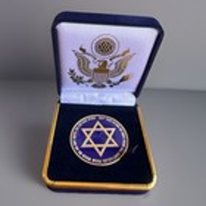 Department of Energy (DOE) Challenge Coin With Blue Velvet Case. Fast Shipping!