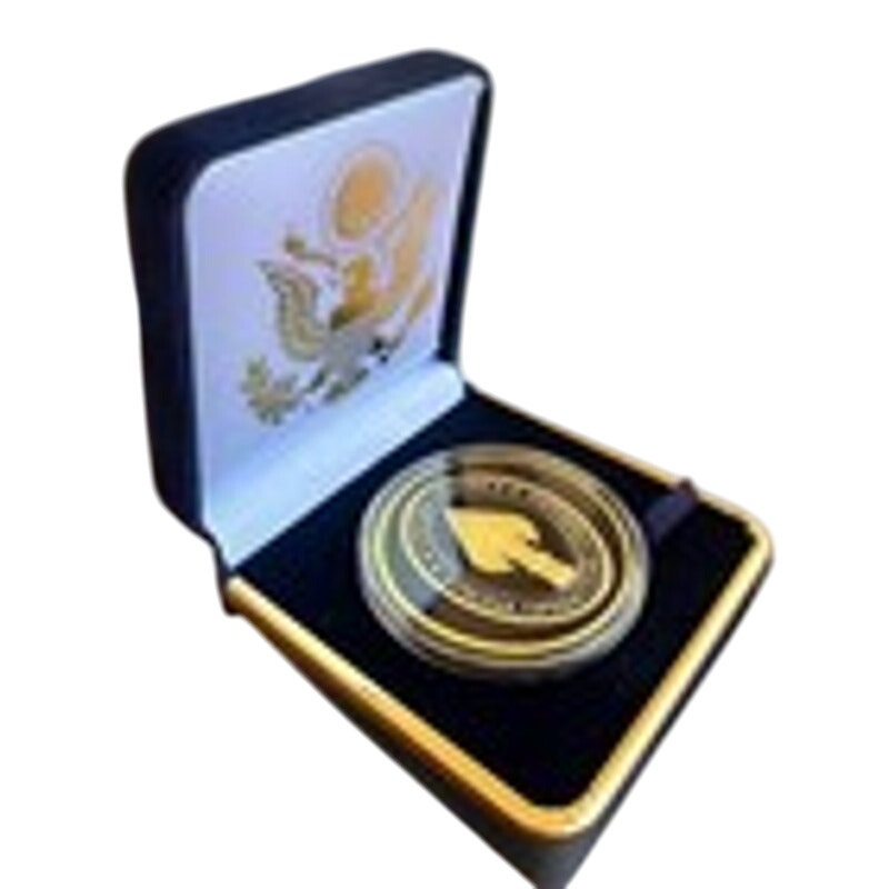Department of Energy (DOE) Challenge Coin With Blue Velvet Case. Fast Shipping!