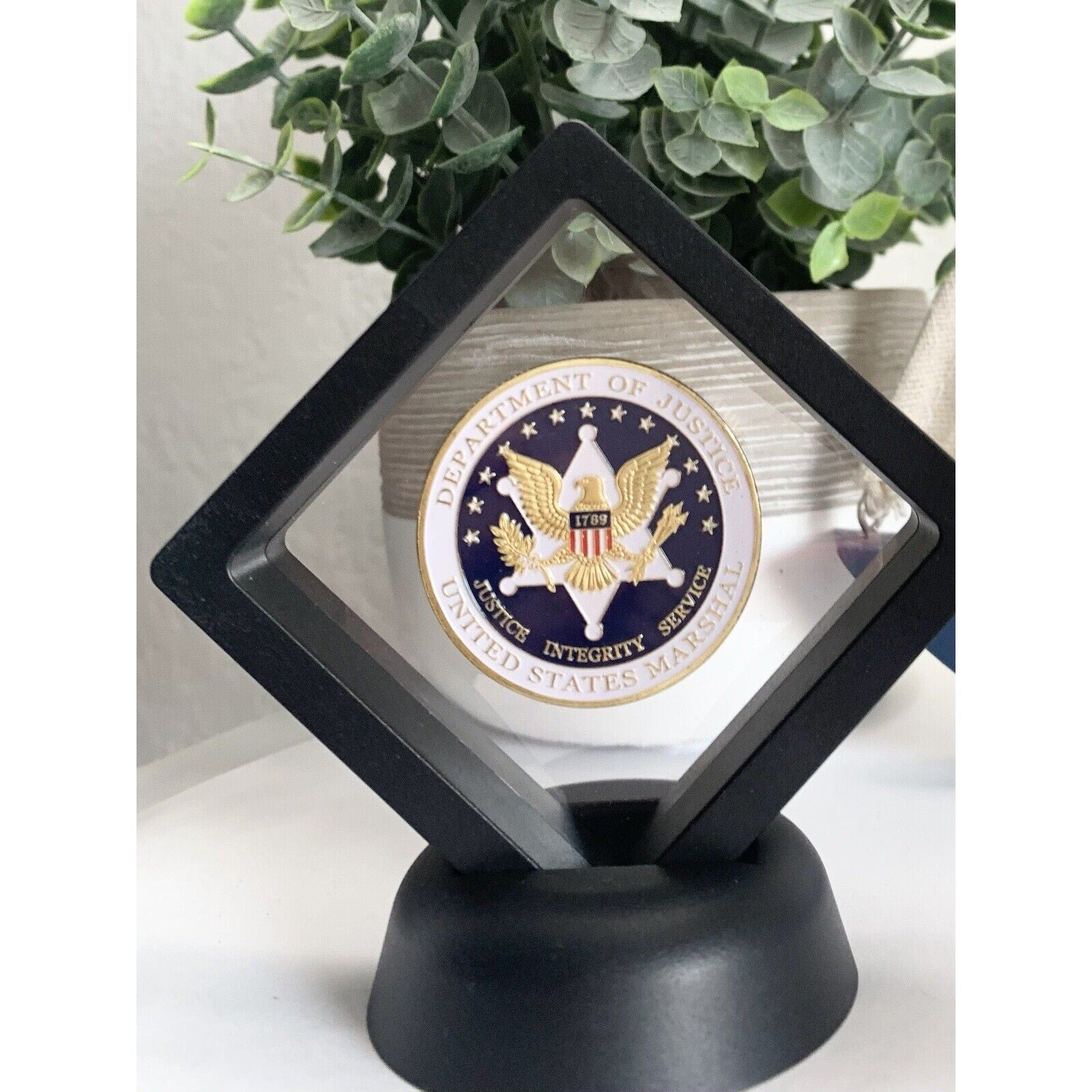 United States Marshal Challenge Coin Dept of Justice - Great Seal of the US