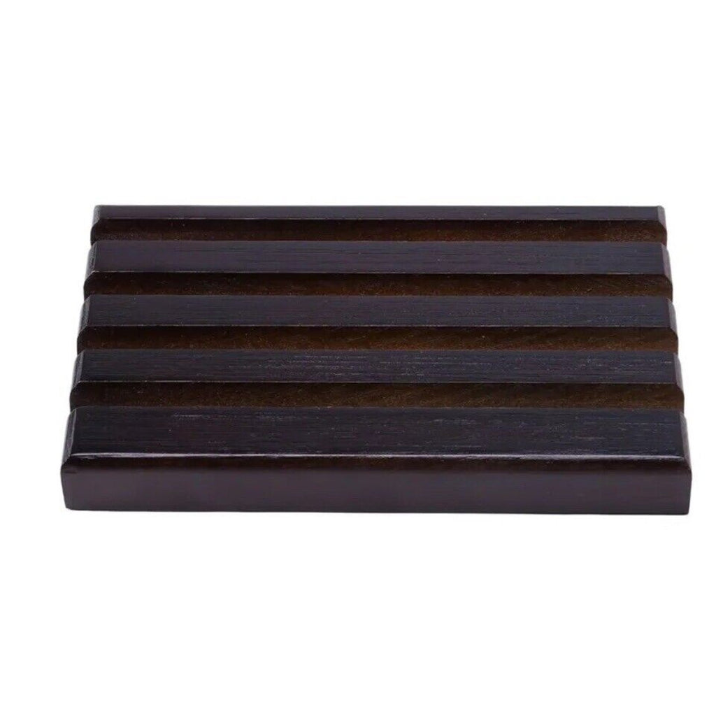 Display Stand Rack Coin Holder 4-Row Torched Wood Challenge Corr