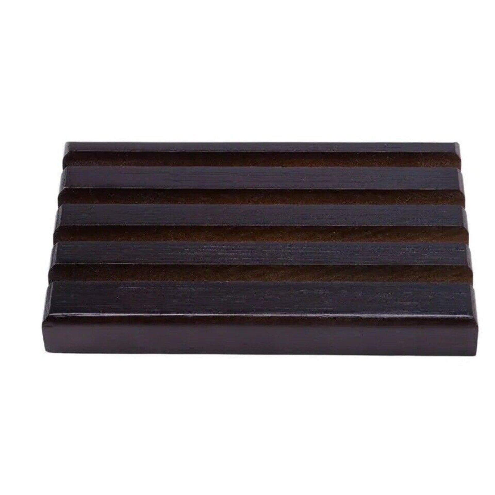 Display Stand Rack Coin Holder 4-Row Torched Wood Challenge Corr