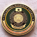 Oklahoma Highway Patrol Officer Badge Challenge Coin