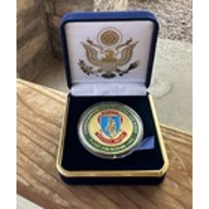 Department of Energy (DOE) Challenge Coin With Blue Velvet Case. Fast Shipping!