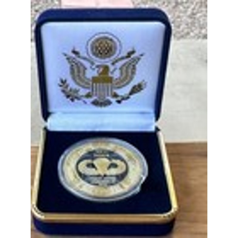 Department of Energy (DOE) Challenge Coin With Blue Velvet Case. Fast Shipping!