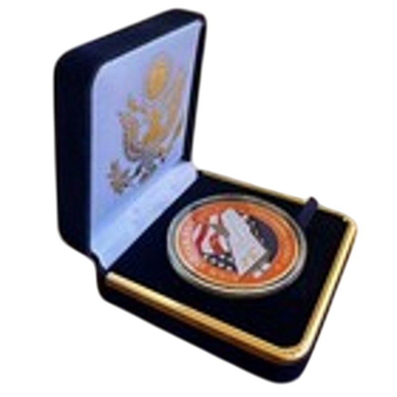 Department of Energy (DOE) Challenge Coin With Blue Velvet Case. Fast Shipping!