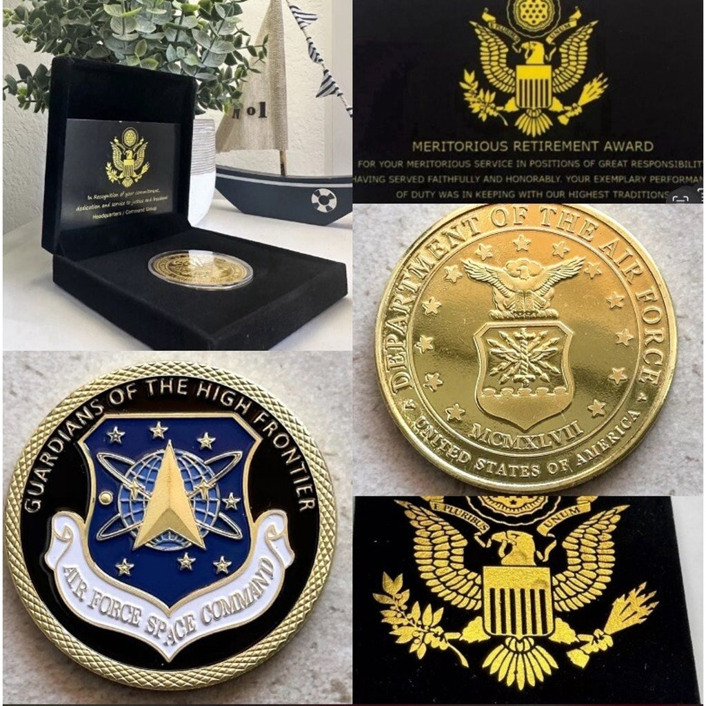 AIR FORCE SPACE COMMAND The New Branch Coin With Retirement Award