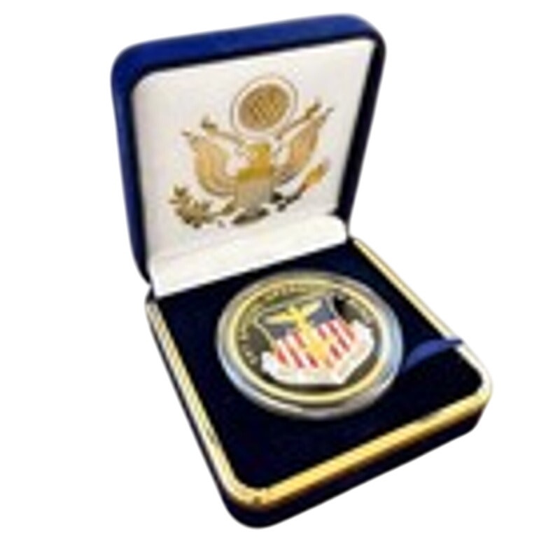 Department of Energy (DOE) Challenge Coin With Blue Velvet Case. Fast Shipping!