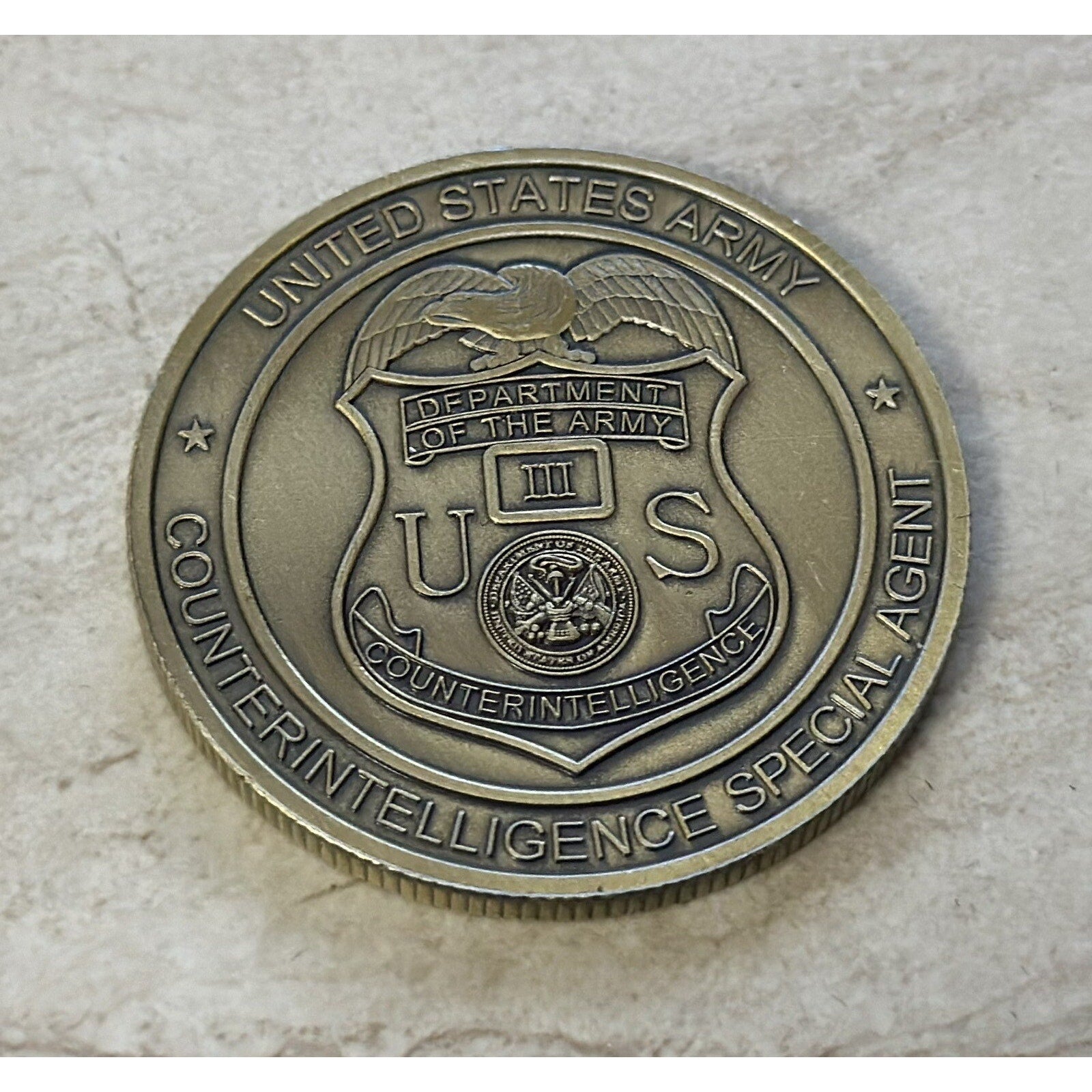 INSCOM US ARMY INTELLIGENCE AND SECURITY COMMAND Ft. Belvoir w/ Retirement Award