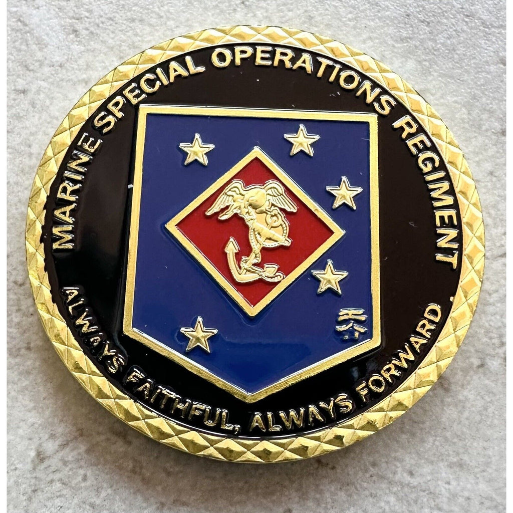 US MARINE CORPS SPECIAL OPERATIONS REGIMENT Challenge Coin With Case