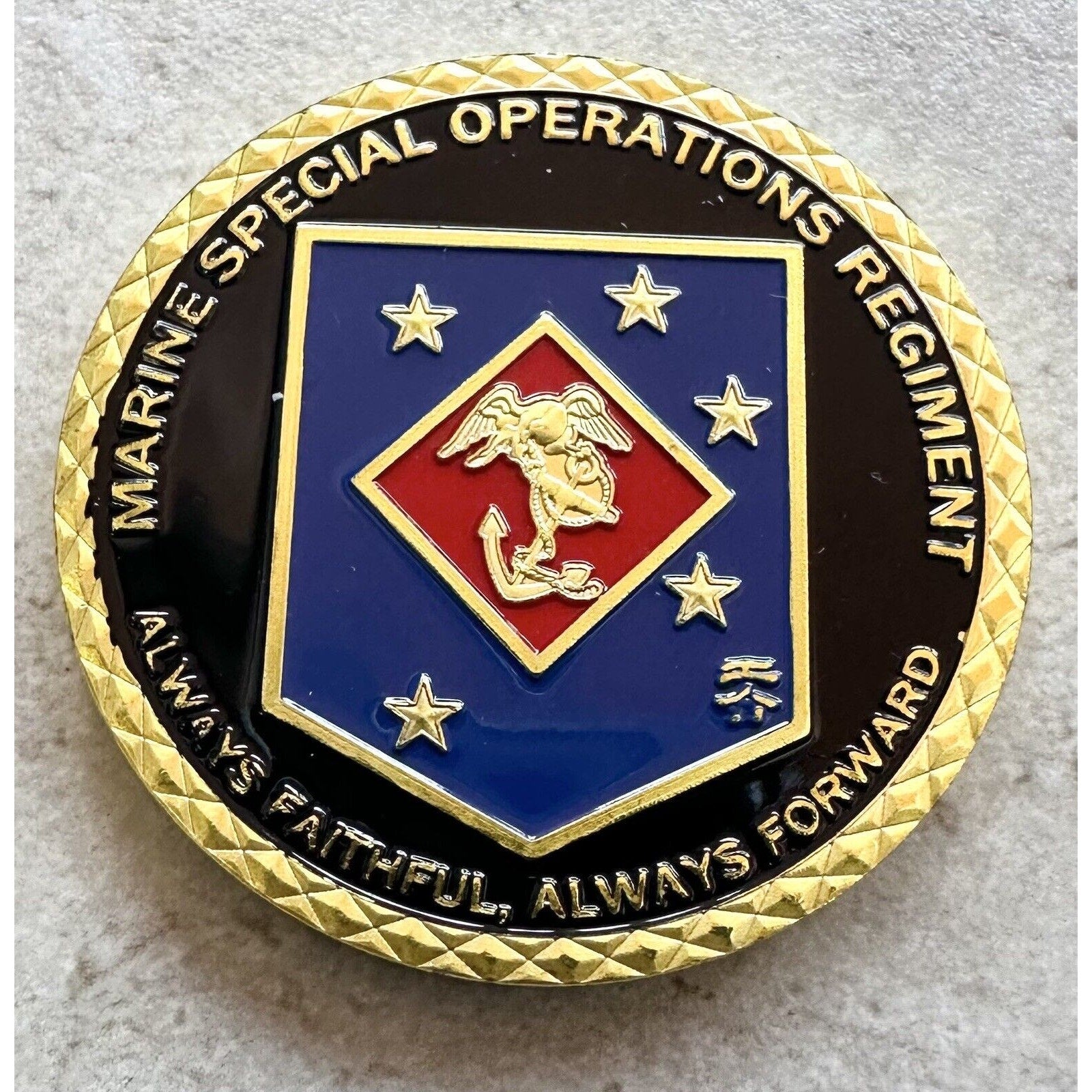 US MARINE CORPS SPECIAL OPERATIONS REGIMENT Challenge Coin With Case