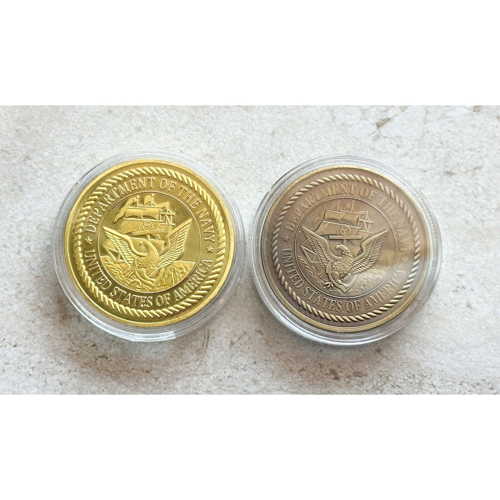 2 Pcs F-14 Tomcat Challenge Coin United States Navy
