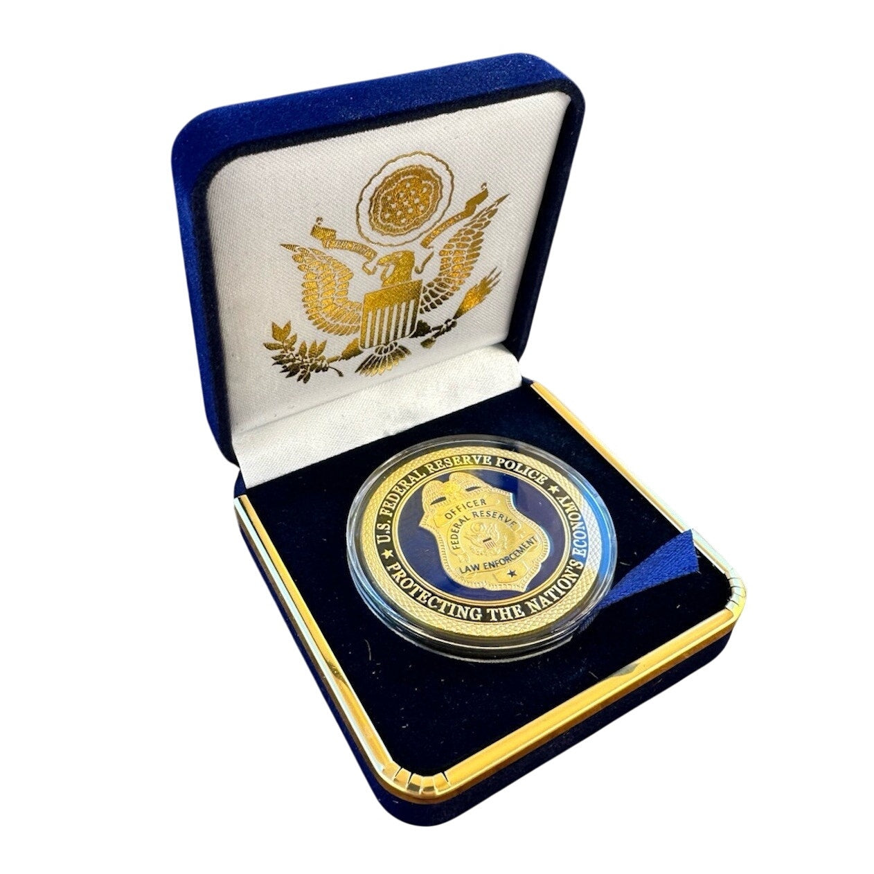 Department of Energy (DOE) Challenge Coin With Blue Velvet Case. Fast Shipping!