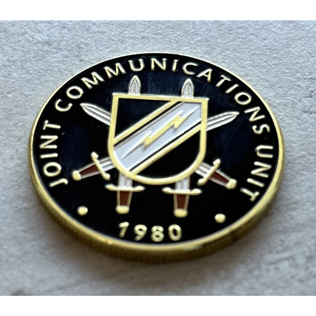 Special Ops JCU Joint Communications Unit Coin US Army W/ Retirement Award