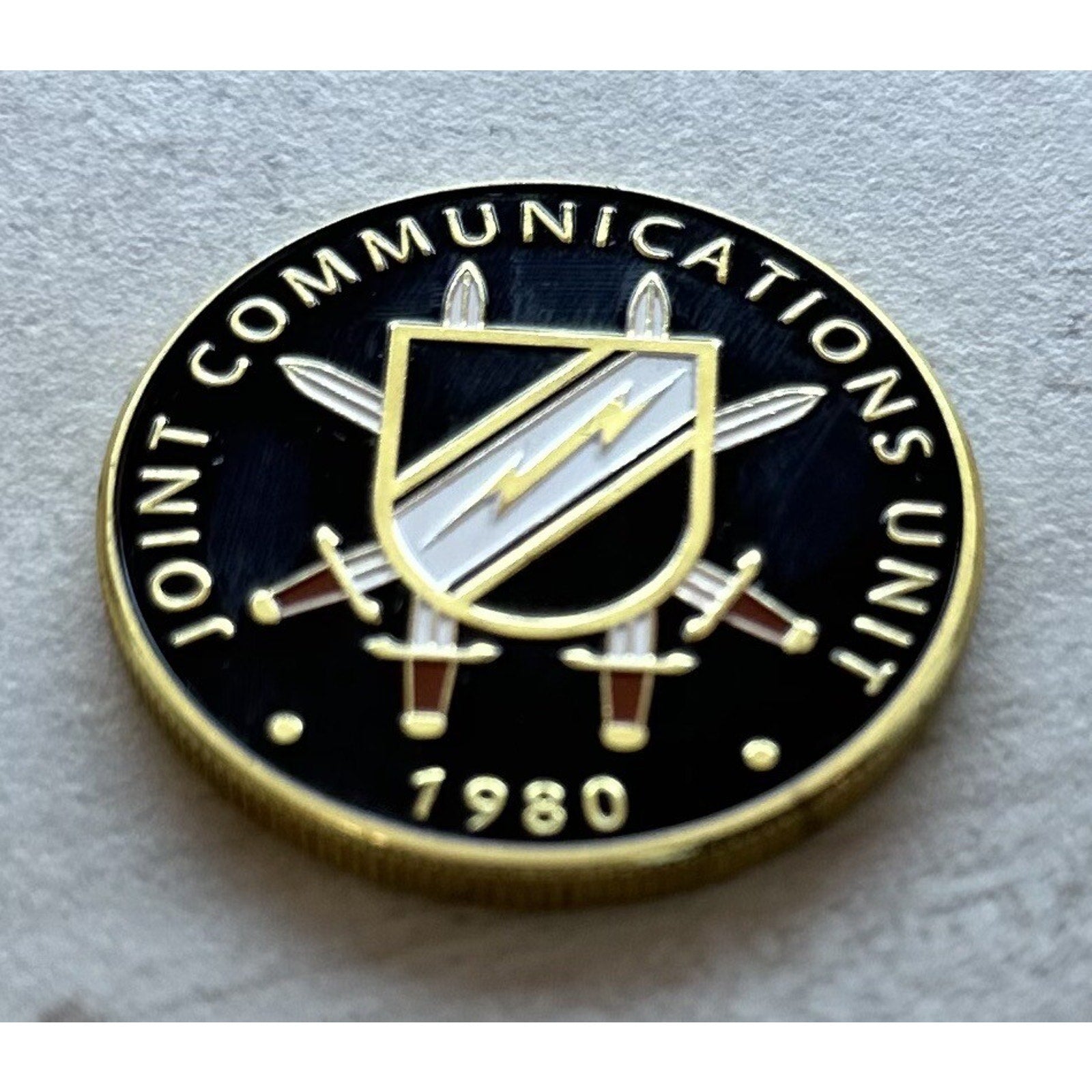 Special Ops JCU Joint Communications Unit Coin US Army W/ Retirement Award
