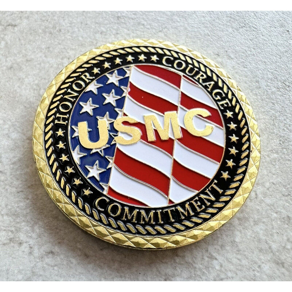 US MARINE CORPS VETERAN Challenge Coin Retirement Award