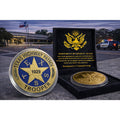 TEXAS TX HIGHWAY PATROL Police Trooper Agent Officer w/ Retirement Award