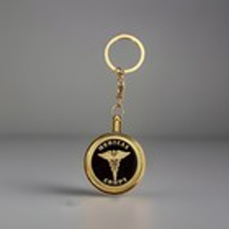 US ARMY MEDICAL CORPS Challenge Coin Keychain. Fast Shipping!