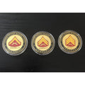 3 PCs USMC RANK Lance Corporal Sergeant SSG challenge Coin Marines US