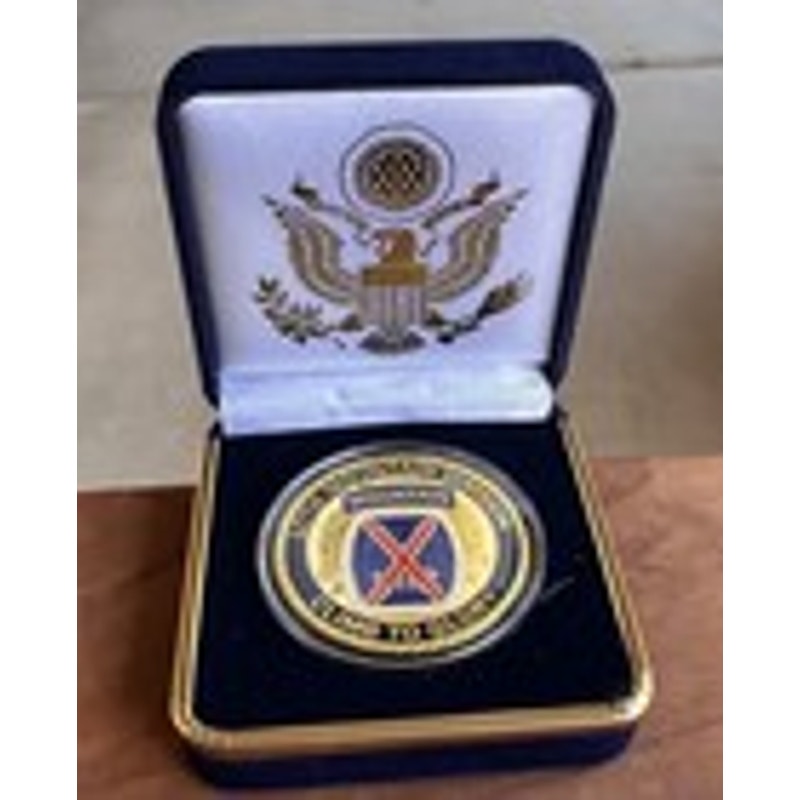 Department of Energy (DOE) Challenge Coin With Blue Velvet Case. Fast Shipping!