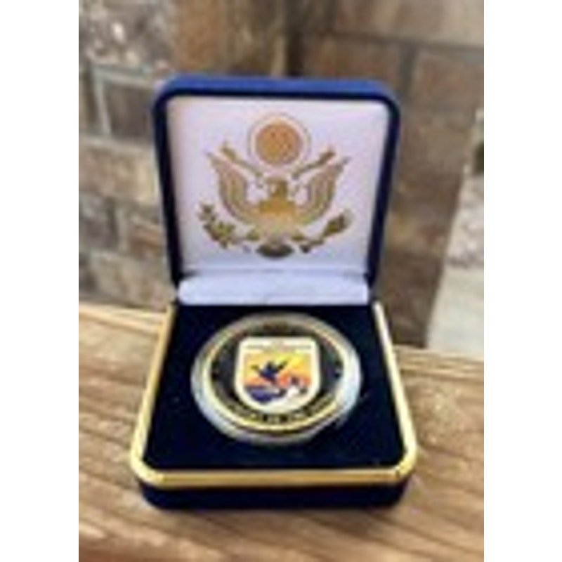 Department of Energy (DOE) Challenge Coin With Blue Velvet Case. Fast Shipping!