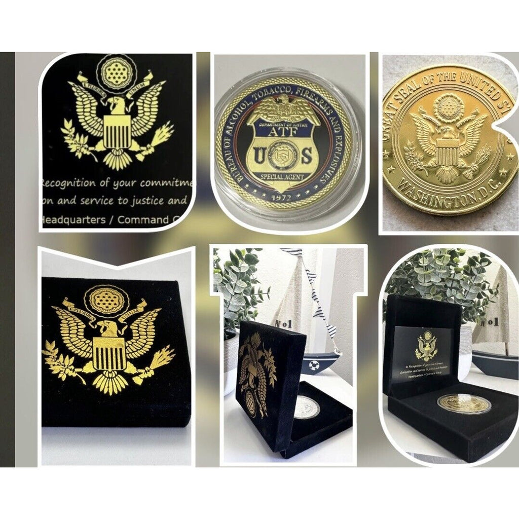 DEPT OF ALCOHOL TOBACCO FIREARMS (ATF) Special Agent Challenge Coin USA