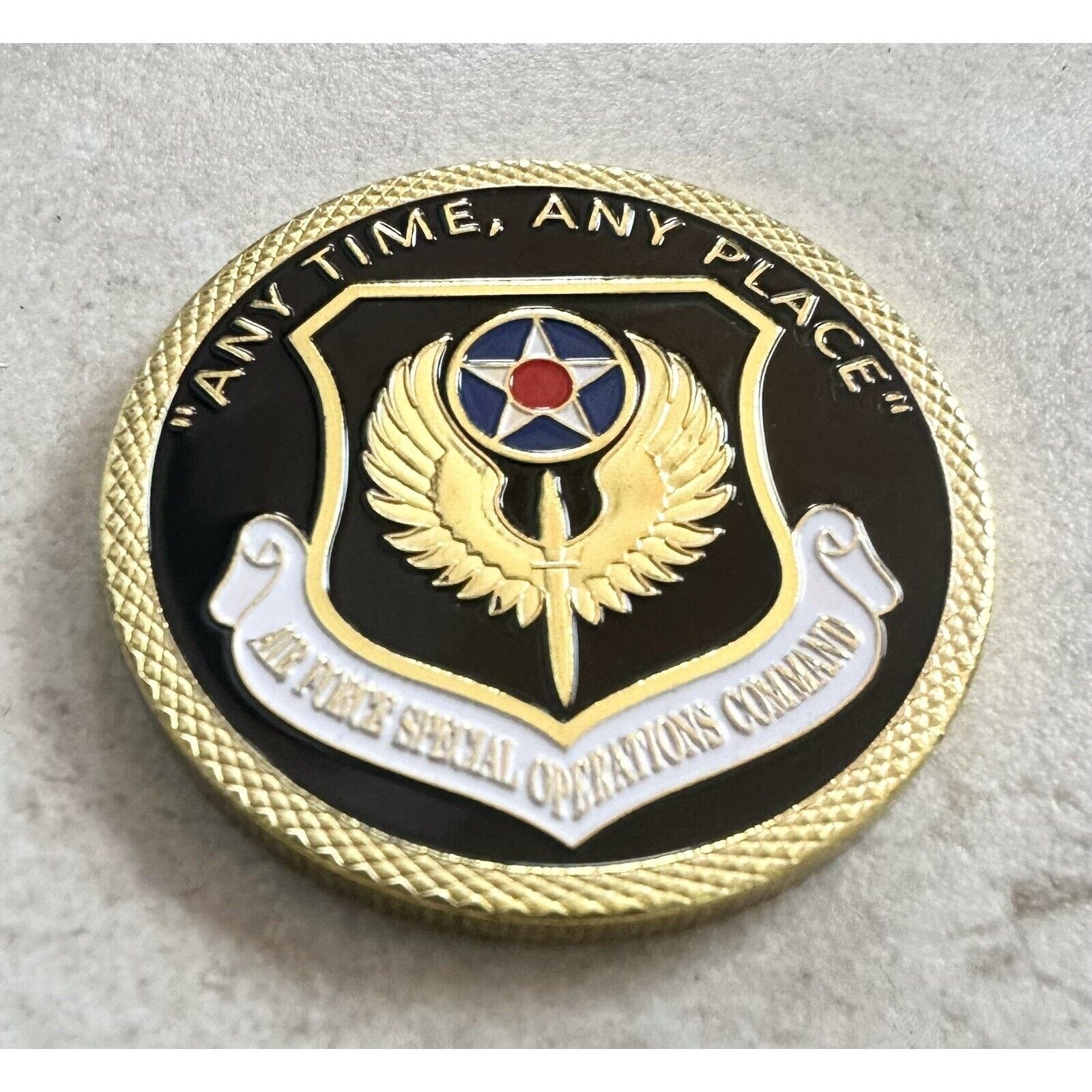 AIR FORCE SPECIAL OPERATIONS COMMAND Challenge Coin With Special Velvet Case