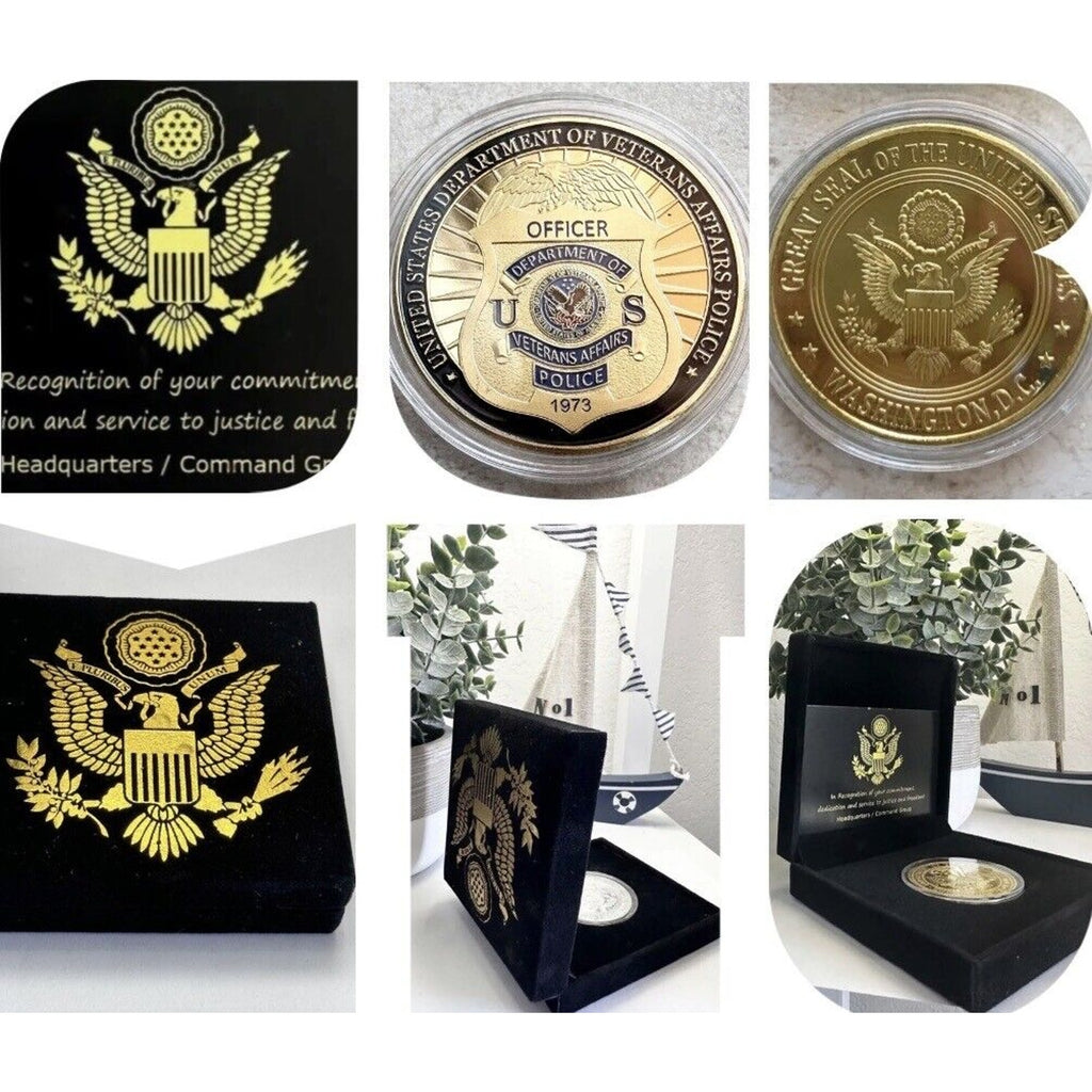 U S Dept of Veterans Affairs Police Challenge Coin. USA