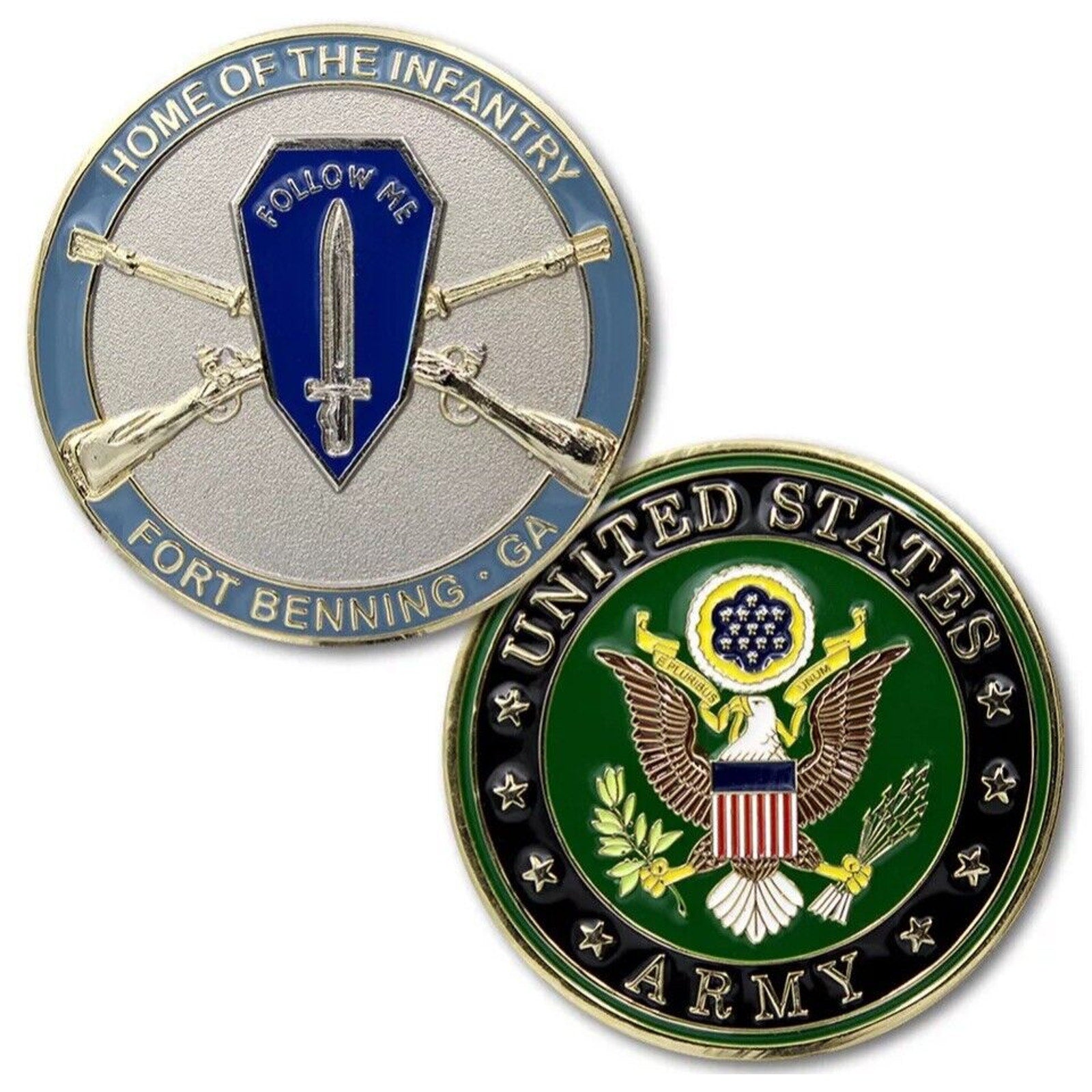 U.S. Army Home of The Infantry Branch Fort Benning, GA Challenge Coin