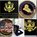 IRAQ WAR VETERAN 1990 Gulf War 1991 MILITARY RIBBON CHALLENGE COIN USA