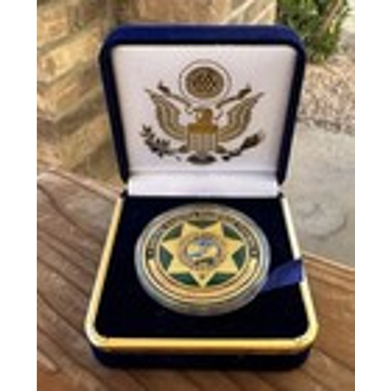 Department of Energy (DOE) Challenge Coin With Blue Velvet Case. Fast Shipping!