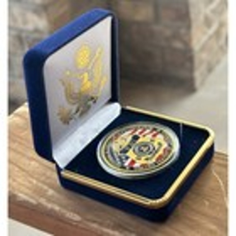 Department of Energy (DOE) Challenge Coin With Blue Velvet Case. Fast Shipping!