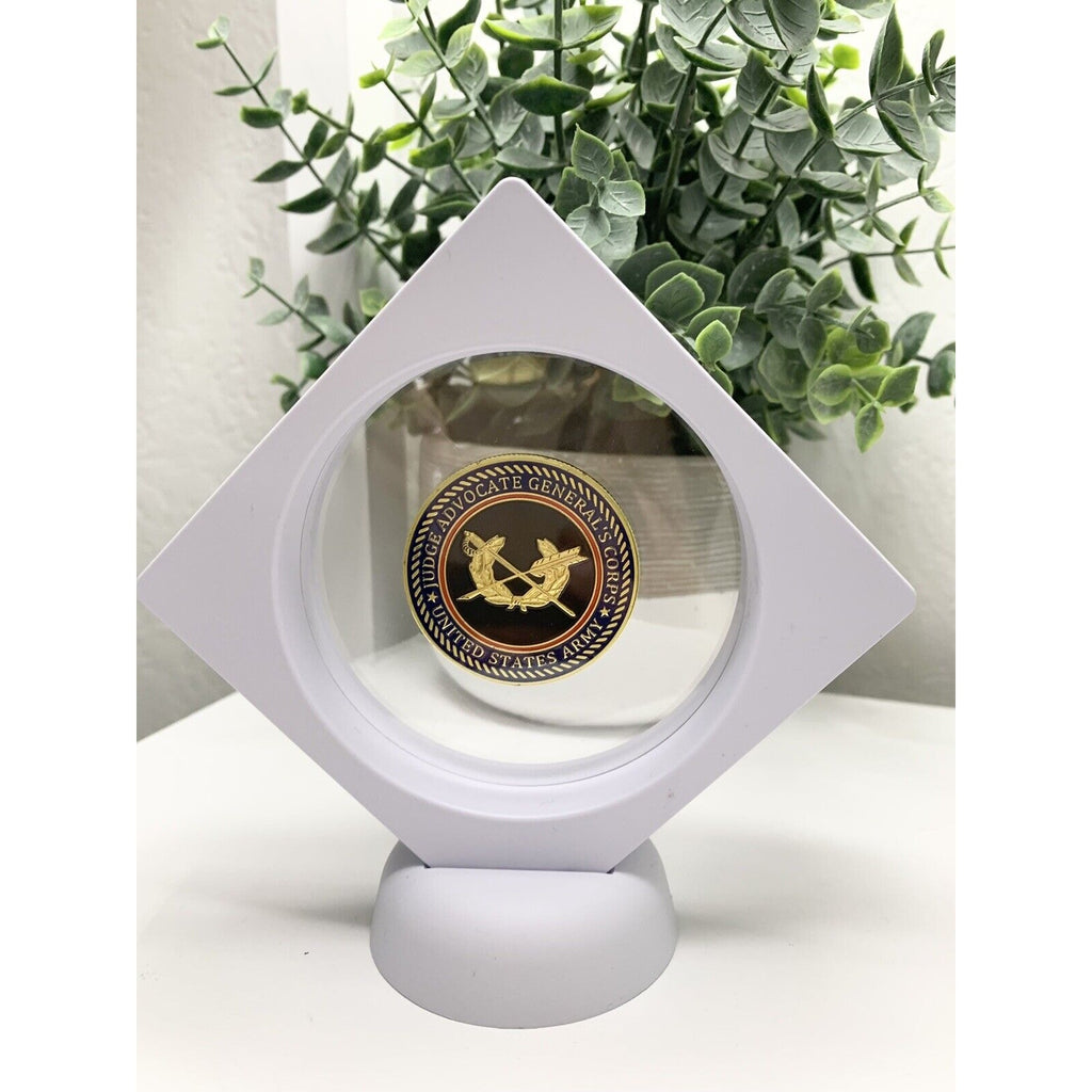 US ARMY(JAG) JUDGE ADVOCATE GENERAL'S CORPS Challenge Coin With 3D Floating Case