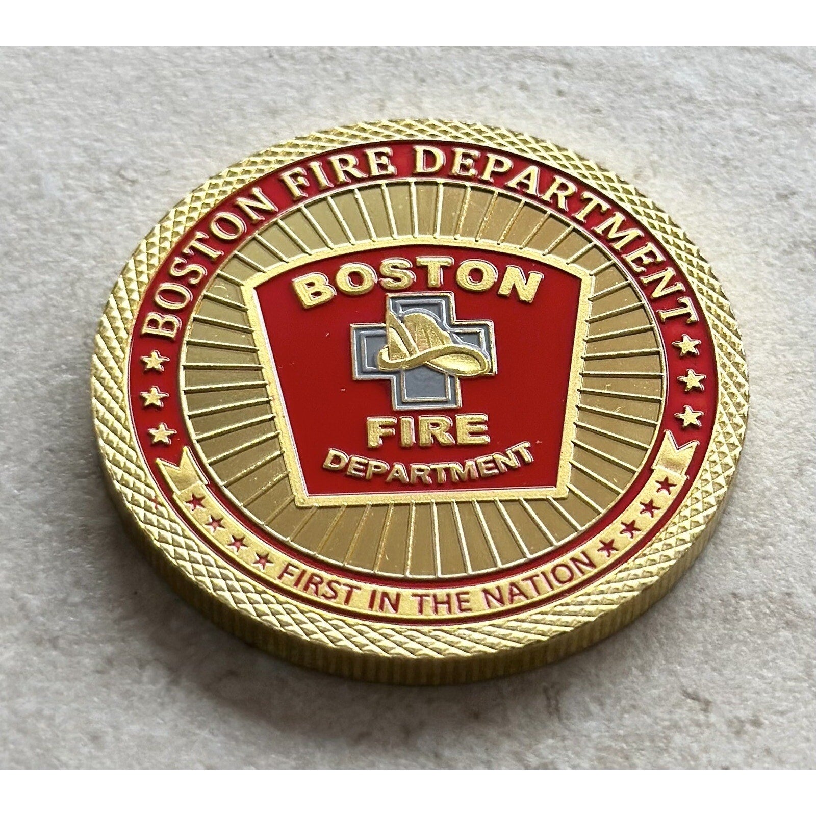 BOSTON Massachusetts Fire And Rescue Department Challenge w/ Retirement Award