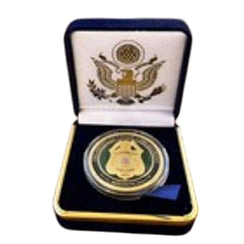 Department of Energy (DOE) Challenge Coin With Blue Velvet Case. Fast Shipping!